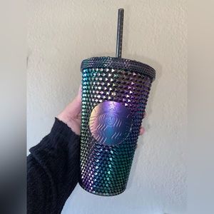 Starbucks 2023 Fall Oil Slick Rainbow Studded Tumbler Cold Cup Grande